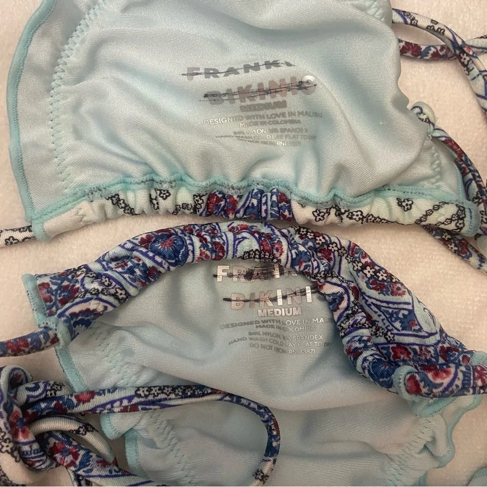 New! Frankie's Bikinis SET Tidal paradiso Paisley Bikini 1078